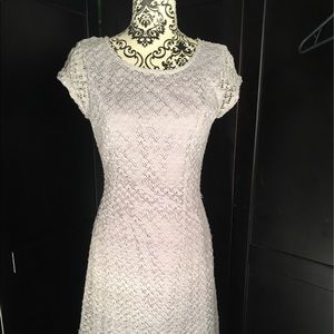 Grey knit and sequined dress